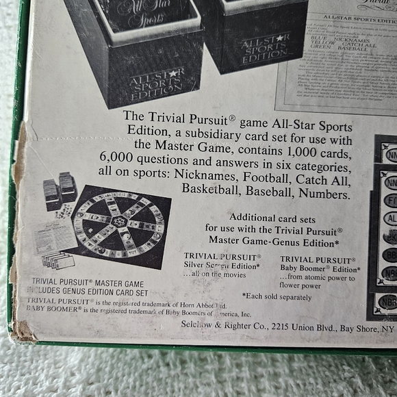 Trivial Pursuit Card‎ Game - All Star Sports Edition Expansion Set VINTAGE - Picture 10 of 16